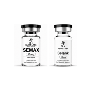 Cognitive Stack vials - Semax 10mg and Selank 10mg - Quiet Labs research peptides and compounds