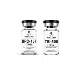 Wolverine Stack vials - BPC-157 10mg and TB-500 10mg - Quiet Labs research peptides and compounds